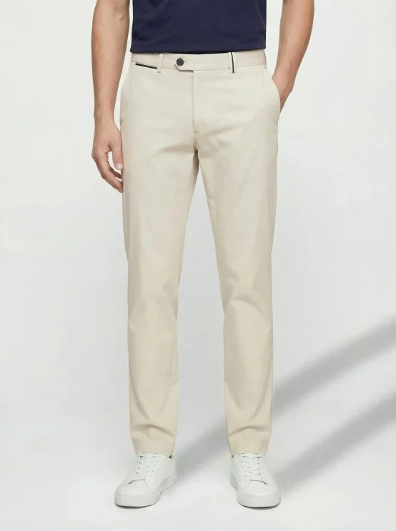 Hiltl Chino Bej Rengi Regular Fit Pamuk Elastane Pantolon - Hiltl