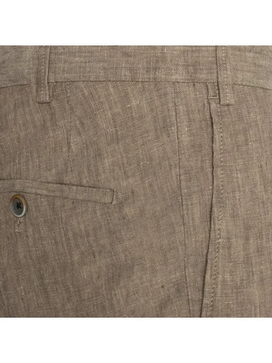 Hiltl Chino Kum Beji Saf Keten Regular Fit Pantolon - Hiltl