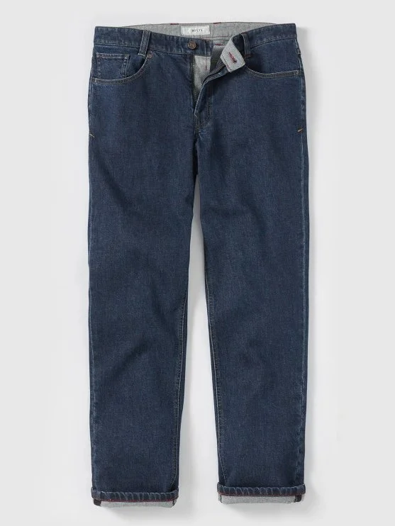 Hiltl Koyu Mavi 5 Cep Candiani Denim Regular Fit Pamuk Pantolon - Hiltl