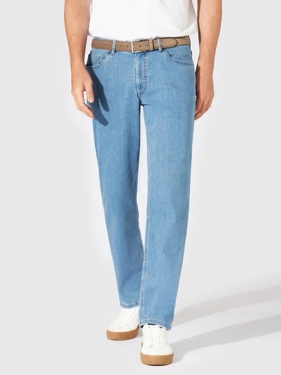Hiltl Mavi 5 Cep İnce Regular Fit Pamuk Elastane Denim Pantolon - Hiltl