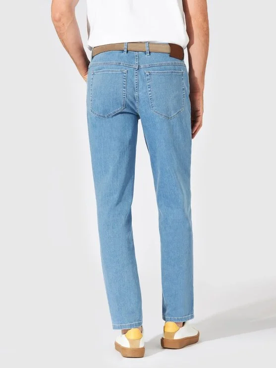 Hiltl Mavi 5 Cep İnce Regular Fit Pamuk Elastane Denim Pantolon - Hiltl
