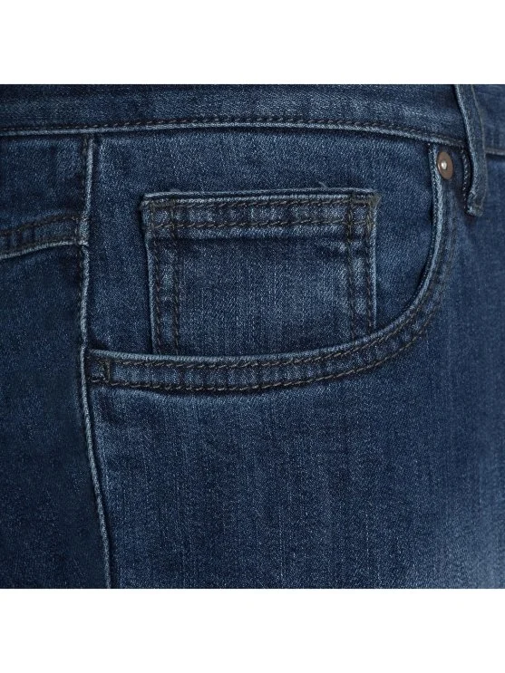 Hiltl Mavi Yıkamalı Pamuk Elastan 5 Cep Regular Fit Denim Erkek Pantolon - Hiltl