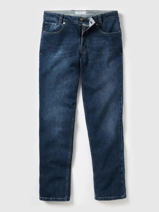 Hiltl Orta Mavi 5 Cep Candiani Denim Regular Fit Pamuk Pantolon - Hiltl