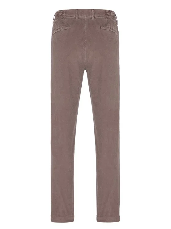 Hiltl Rugged Mille Rige Coton Elastane Bej Kadife Dokulu Victor Chino Regular Fit Pantolon - Hiltl