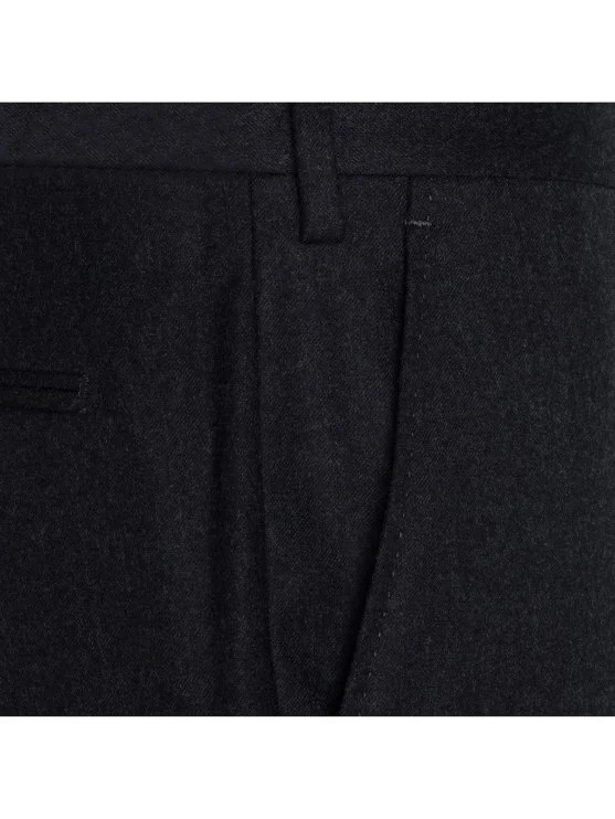 Sartoria Latorre Antrasit Yün Flanel Pantolon - Sartoria Latorre