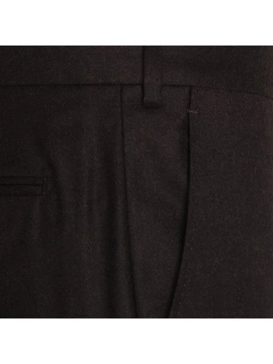 Sartoria Latorre Kahverengi Yün Flanel Pantolon - Sartoria Latorre