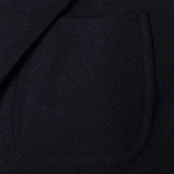 Sartoria Latorre Lacivert Tweed Astarsız Spor Doğayla Barışık Ceket - Sartoria Latorre