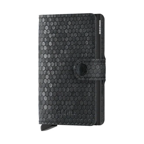 Secrid Miniwallet Hexagon Black Cüzdan - Secrid