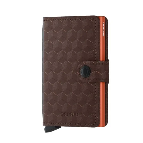 Secrid Miniwallet Optical Brown Orange Cüzdan - Secrid 