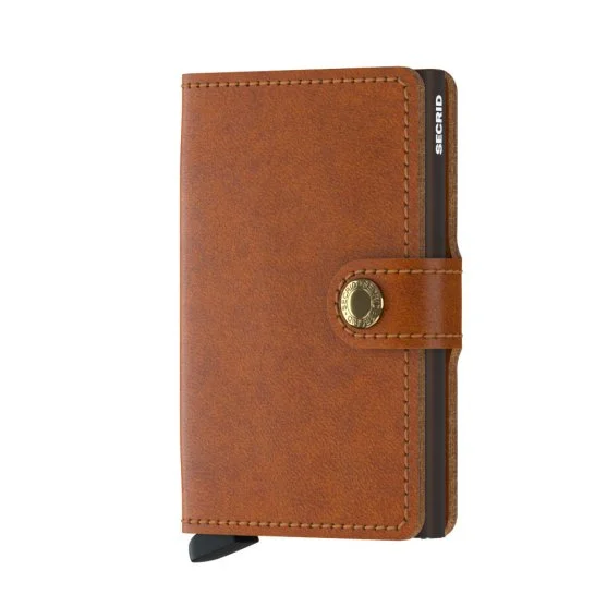 Secrid Miniwallet Vintage Cognac Brown Cüzdan - Secrid