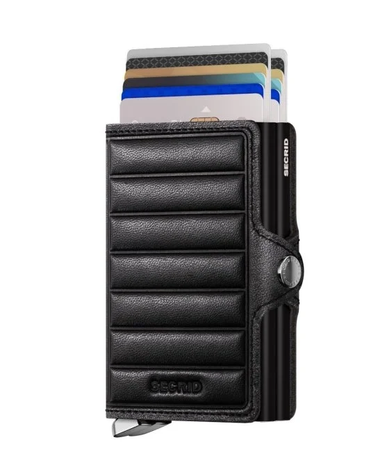 Secrid Premium Twinwallet Emboss Lines Black Cüzdan - Secrid 