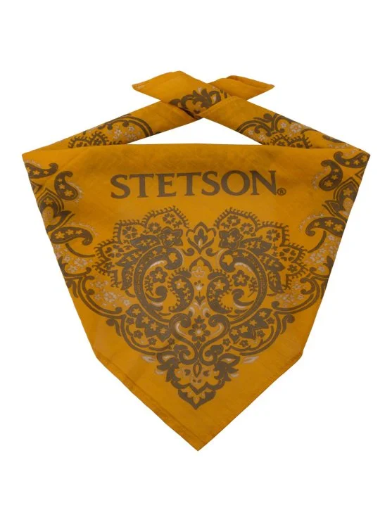 Stetson Bandana Pamuk Sarı Mendil - Stetson