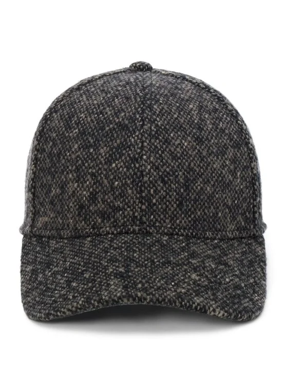 Stetson Baseball Cap Donegal Kahverengi Yün Tweed Şapka - Stetson