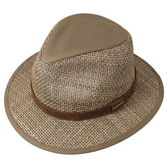 Stetson Bej Rengi Traveller Seagrass Hasır Şapka - Stetson