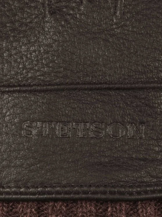 Stetson Kahverengi Geyik Derisi Kaşmir Eldiven - Stetson