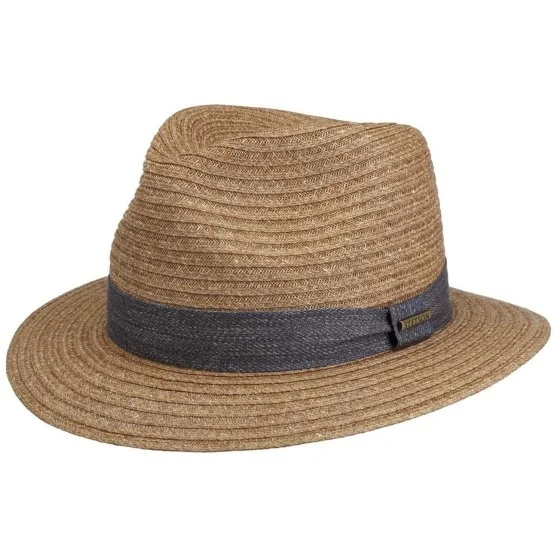 Stetson Koyu Bej Traveller Toyo Hasır Şapka - Stetson