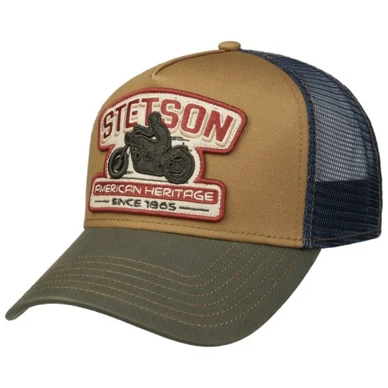 Stetson Renkli Trucker Cap Motorcycle Cotton Ayarlanabilir Şapka - Stetson