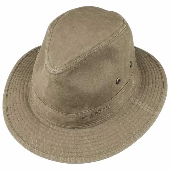 Stetson Zeytin Yeşili Traveller Delave Organic Cotton Uv Protection Şapka - Stetson