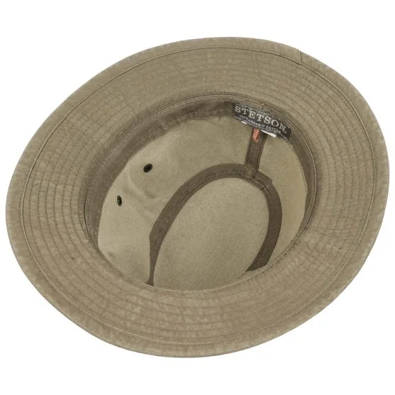 Stetson Zeytin Yeşili Traveller Delave Organic Cotton Uv Protection Şapka - Stetson