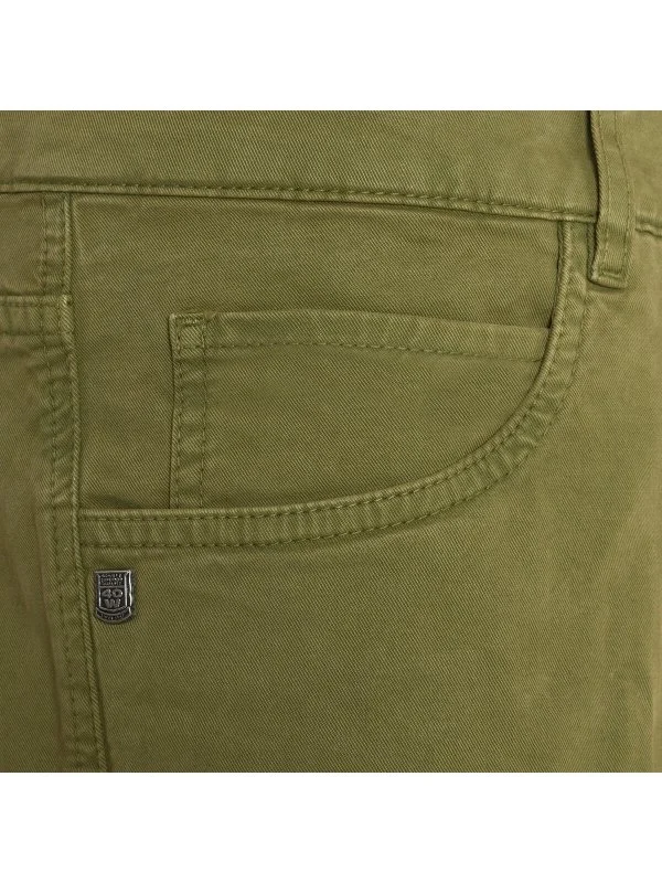 40WEFT Erkek 5 Cep Vintage Yeşil Slim Fit Pamuklu Pantolon - 3