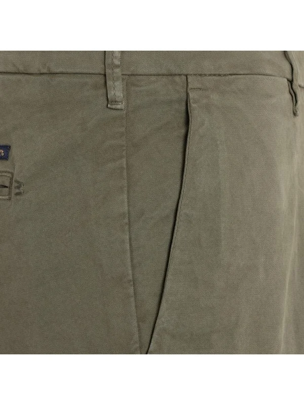40WEFT Erkek Chino Vintage Yeşil Slim Fit Pamuklu Pantolon - 3