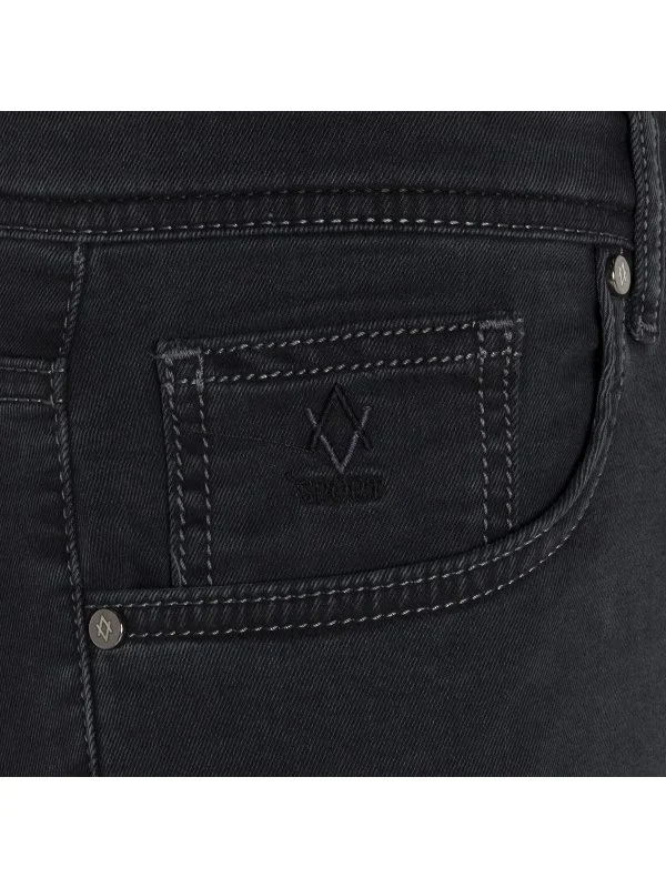Alphauomo 5 Cep Antrasit İnce Denim Regular Fit Pantolon - 2
