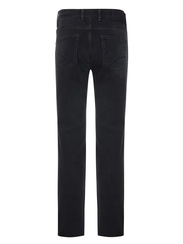 Alphauomo 5 Cep Antrasit İnce Denim Regular Fit Pantolon - 3