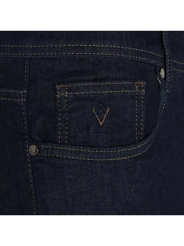 Alphauomo 5 Cep İndigo Rinse Yıkamalı İnce Denim Regular Fit Pantolon - 2