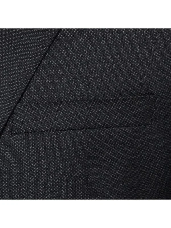 Carl Gross Antrasit Reda Filafil Doku Yün Süper 110's Modern Fit Erkek Takım Elbise - 2