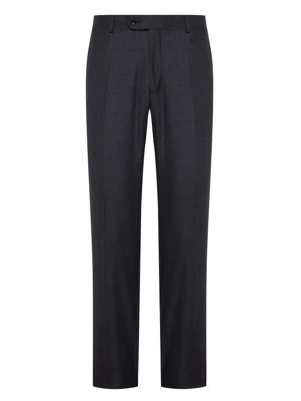 Carl Gross Carlo Barbera Gri Süper 150'S Yün Pantolon - 1