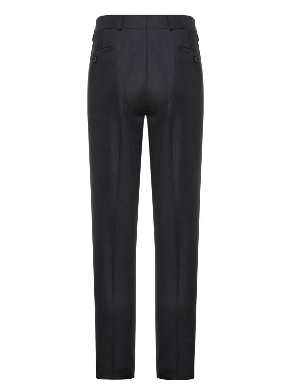 Carl Gross Carlo Barbera Gri Süper 150'S Yün Pantolon - 2