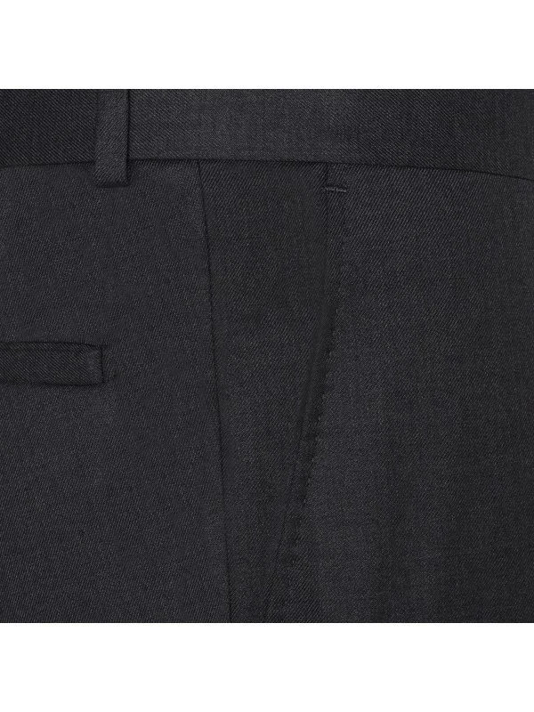 Carl Gross Carlo Barbera Gri Süper 150'S Yün Pantolon - 3