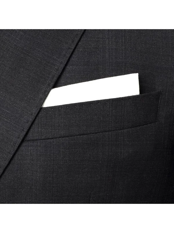 Carl Gross Cerruti Süper 130'S Antrasit Ekoseli Yün Takım Elbise - 2