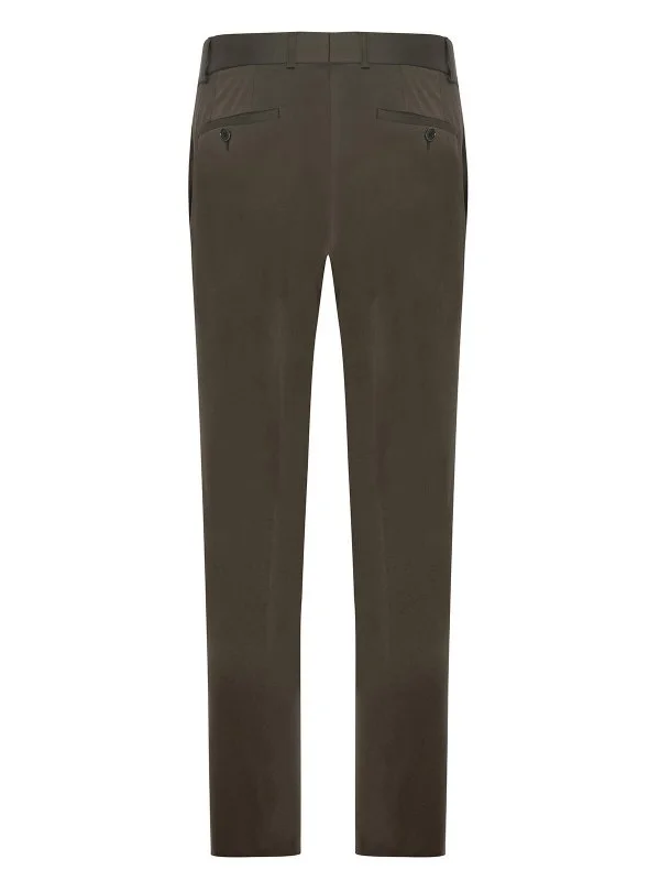 Carl Gross Olive Yeşil Pamuklu Erkek Chino Pantolon - 3