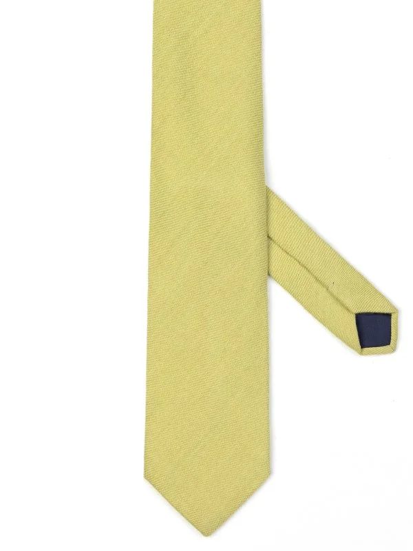 Coriano Fıstık Yeşili Dokulu İtalyan Kravat - 1