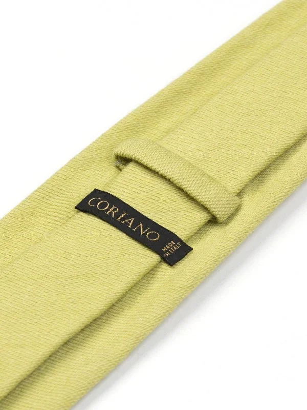 Coriano Fıstık Yeşili Dokulu İtalyan Kravat - 2