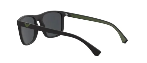 Emporio Armani Matte Black Square Güneş Gözlüğü - 4