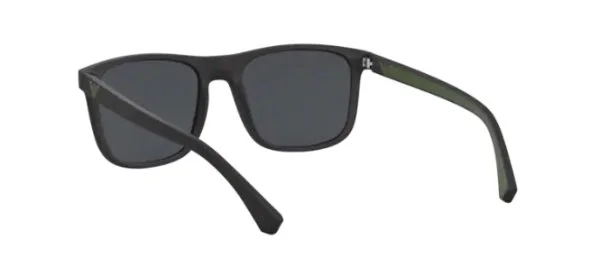 Emporio Armani Matte Black Square Güneş Gözlüğü - 5