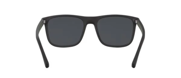 Emporio Armani Matte Black Square Güneş Gözlüğü - 6