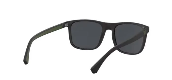 Emporio Armani Matte Black Square Güneş Gözlüğü - 7