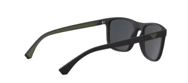 Emporio Armani Matte Black Square Güneş Gözlüğü - 8