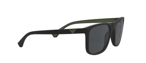 Emporio Armani Matte Black Square Güneş Gözlüğü - 10