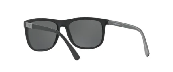 Emporio Armani Matte Black Square Güneş Gözlüğü - 5