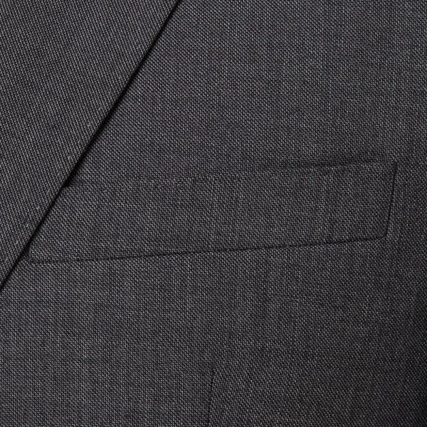 Carl Gross Gray Marzotto Filafil Texture Wool Modern Fit Suit - 2