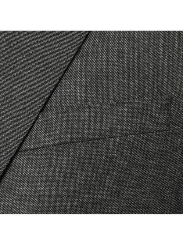 Carl Gross Grey Vitale Barberis Filafil Texture Wool Super 110's Modern Fit Men's Suit - 2