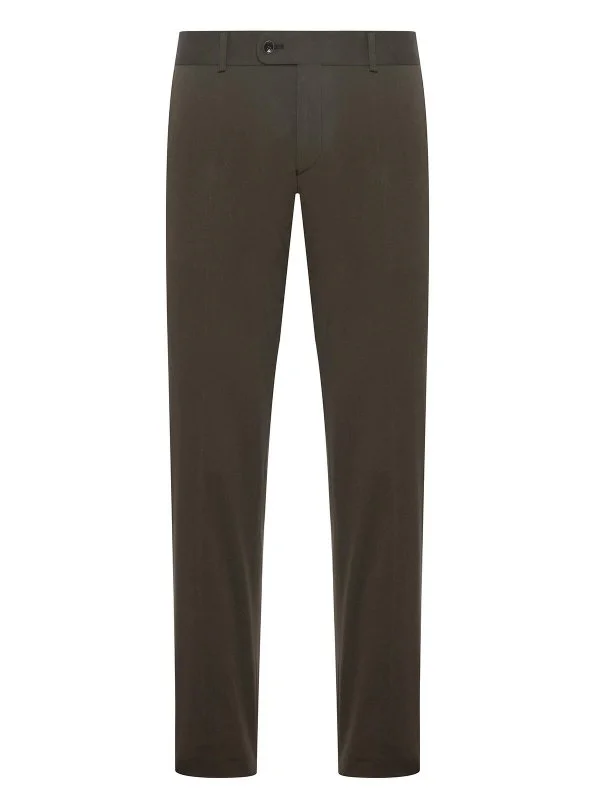Carl Gross Olive Green Cotton Men's Chino Pants - 1