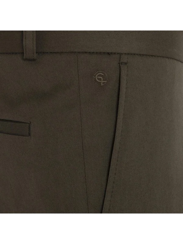 Carl Gross Olive Green Cotton Men's Chino Pants - 2