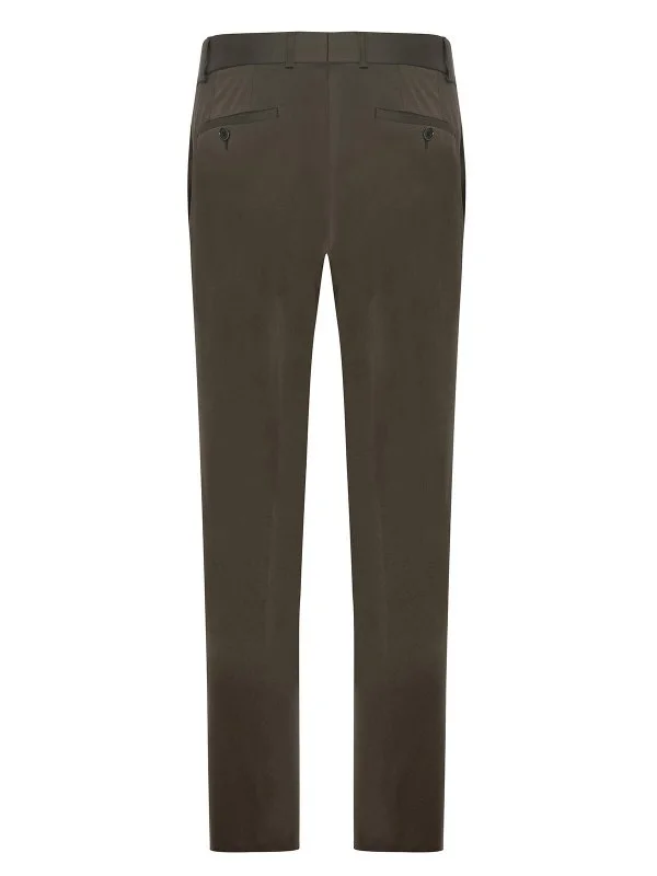 Carl Gross Olive Green Cotton Men's Chino Pants - 3
