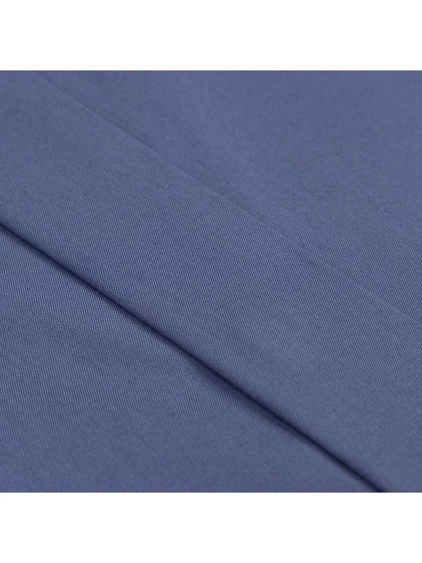 Germirli Azur Blue Hidden Placket Classic Collar Tailor Fit Cotton Elastane Shirt - 2