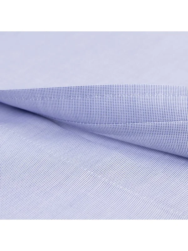 Germirli Blue Micro Patterned Exclusive Classic Collar Tailor Fit Cotton Shirt - 4